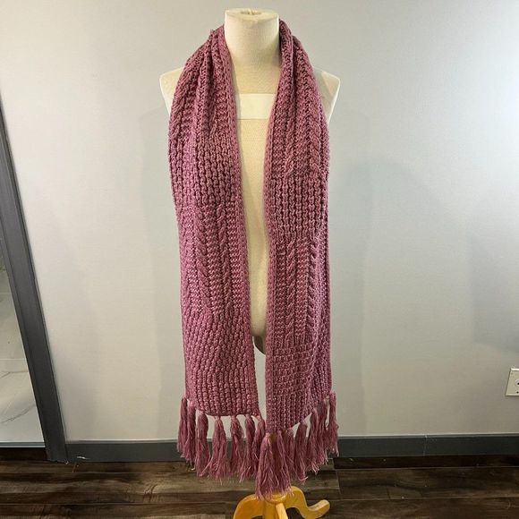 NWT SOLE SOCIETY Purple Knit Scarf - Picture 2 of 6